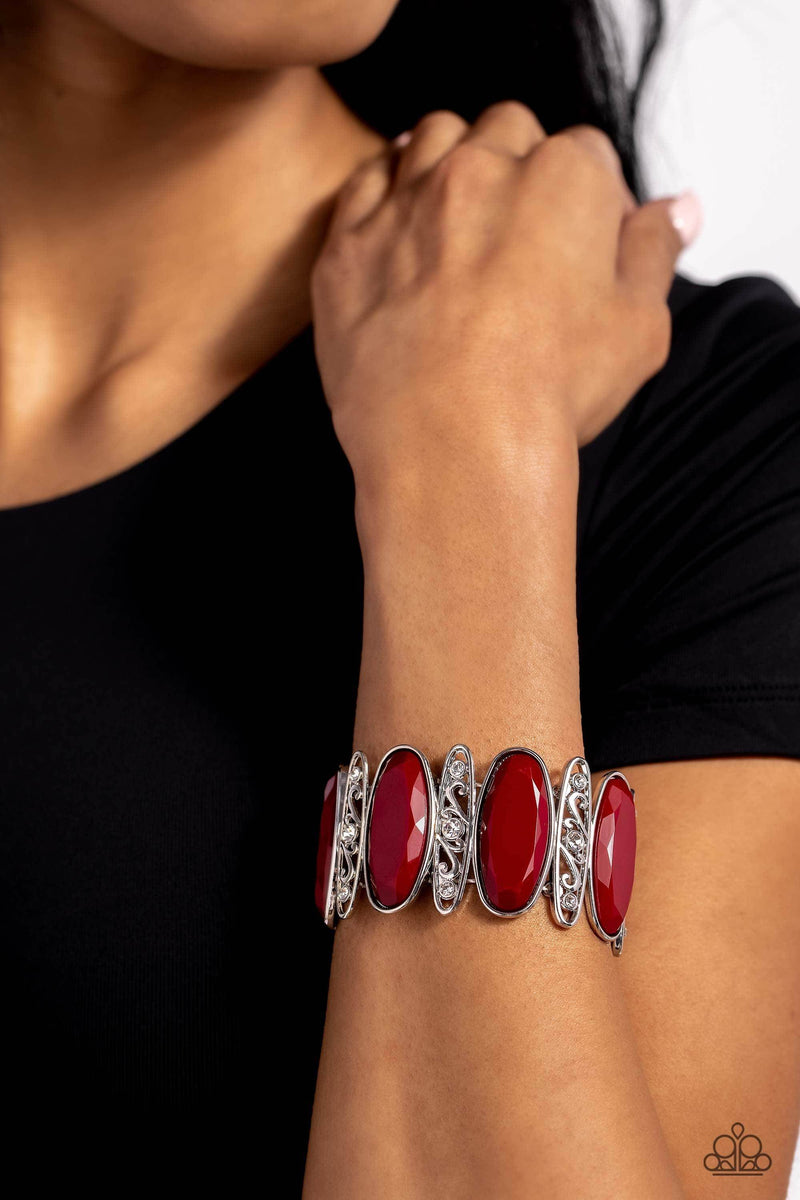 dress the part red bracelet paparazzi Paparazzi  Rebel Radiance