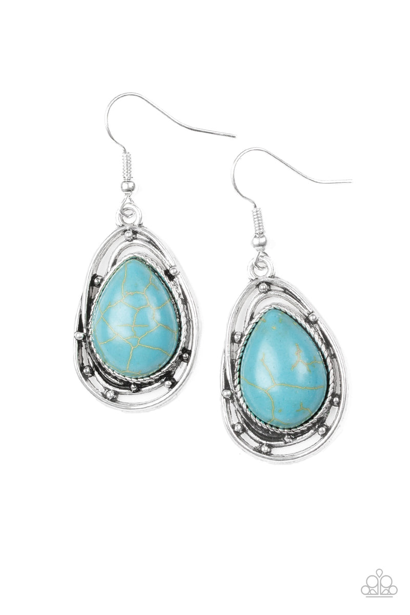 Sahara serenity deals blue earring paparazzi