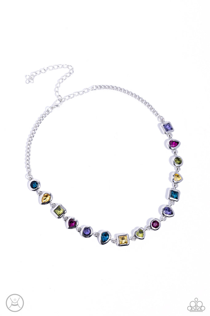 Abstract Admirer-Multi Necklace-Paparazzi - The Sassy Sparkle