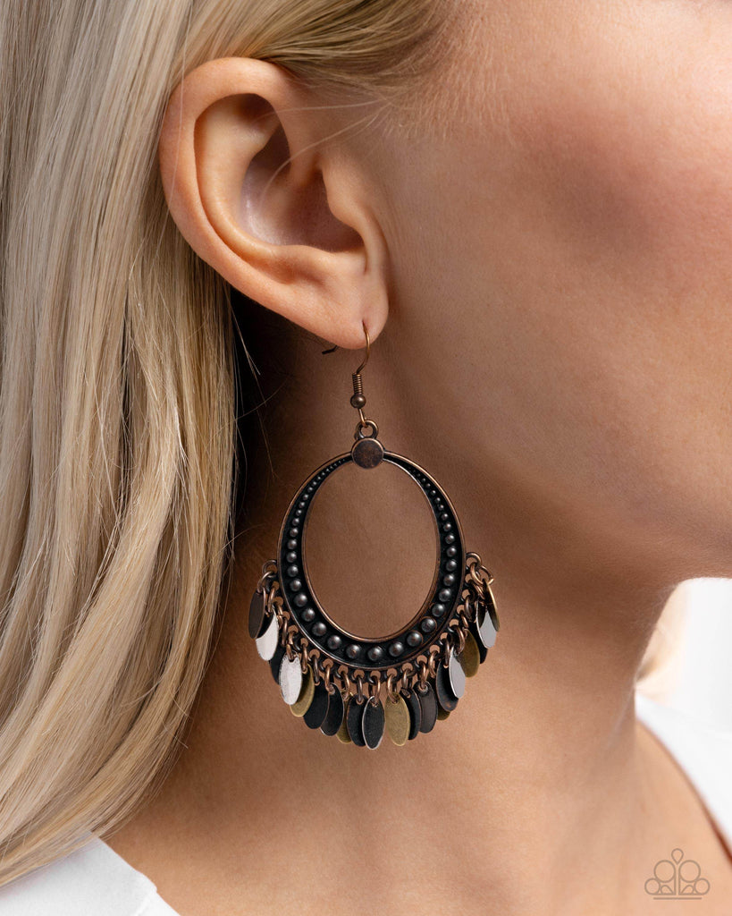 Homestead Hustle - Multi Earring-Paparazzi
