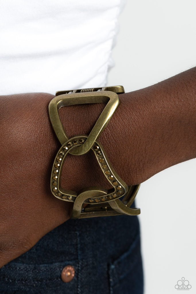 Alternative Attitude - Brass Paparazzi Bracelet