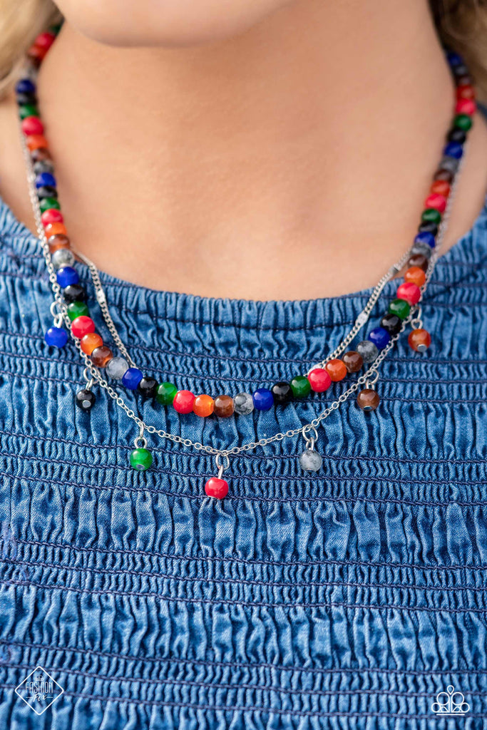 BEAD All About It - Red Necklace-Paparazzi