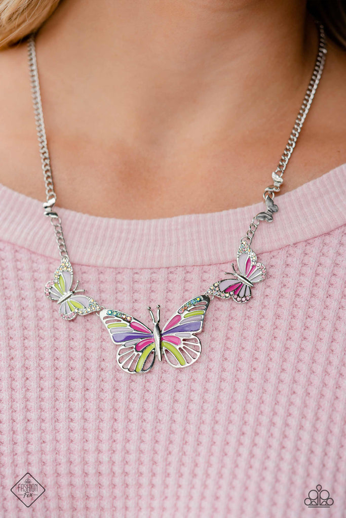 The FLIGHT Direction - Multi Necklace-Paparazzi