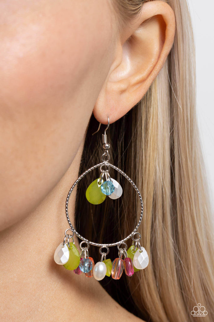 Elite Expression - Multi Earring-Paparazzi - The Sassy Sparkle