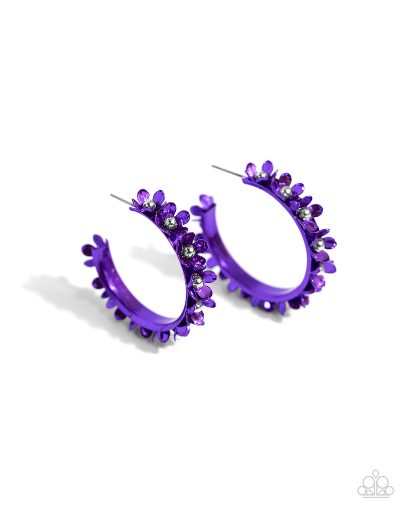 Fashionable Flower Crown - Purple - The Sassy Sparkle