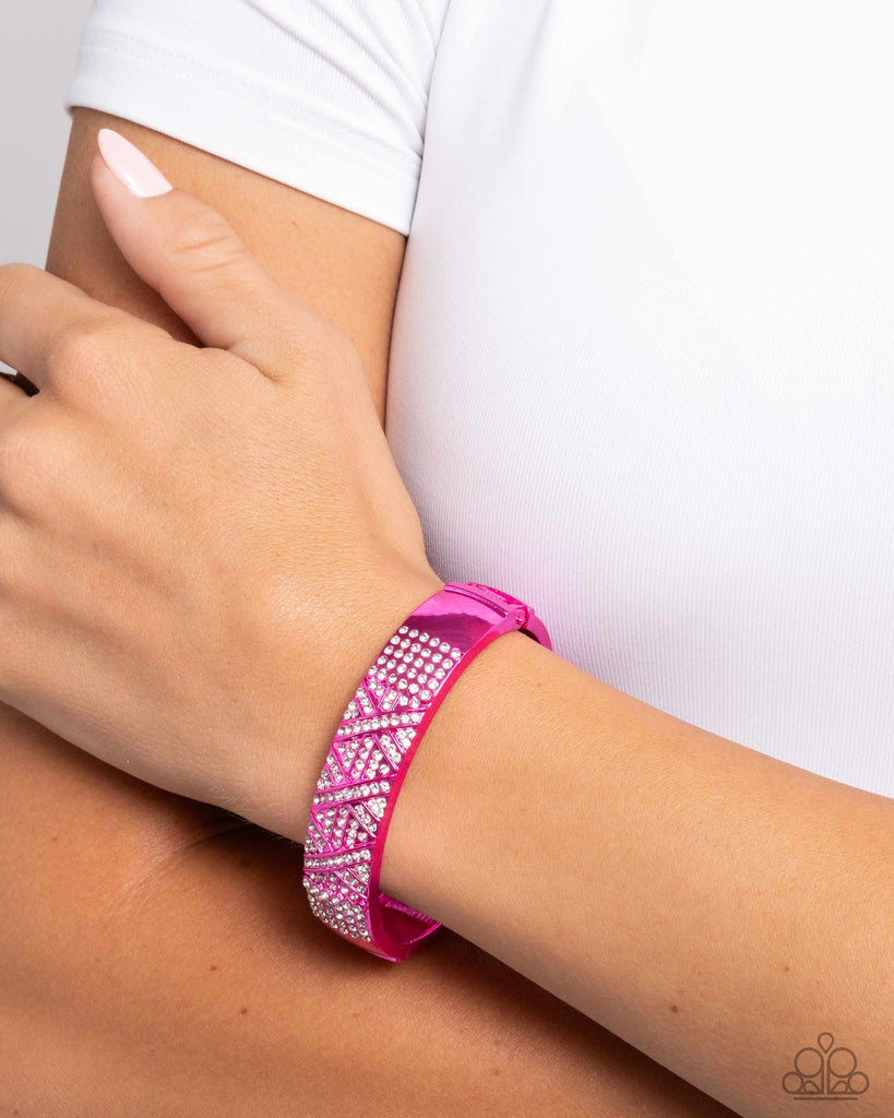 Refulgent Rebel - Pink Bracelet-Paparazzi