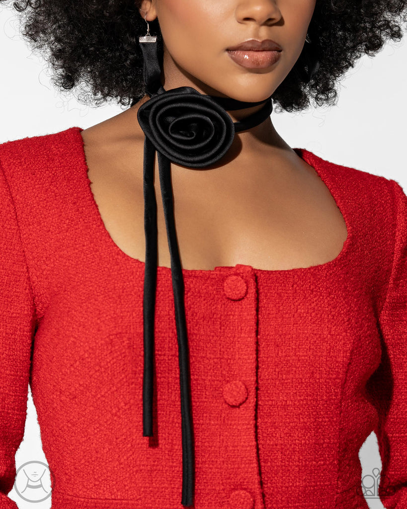 Rosette Reality - Black Choker-Paparazzi