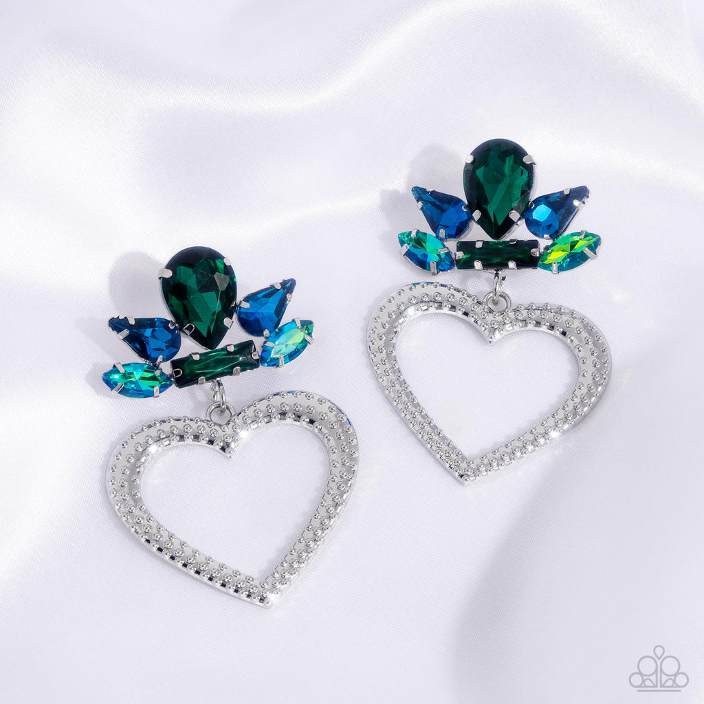 Pushing Perfection - Multi Paparazzi Earring - The Sassy Sparkle