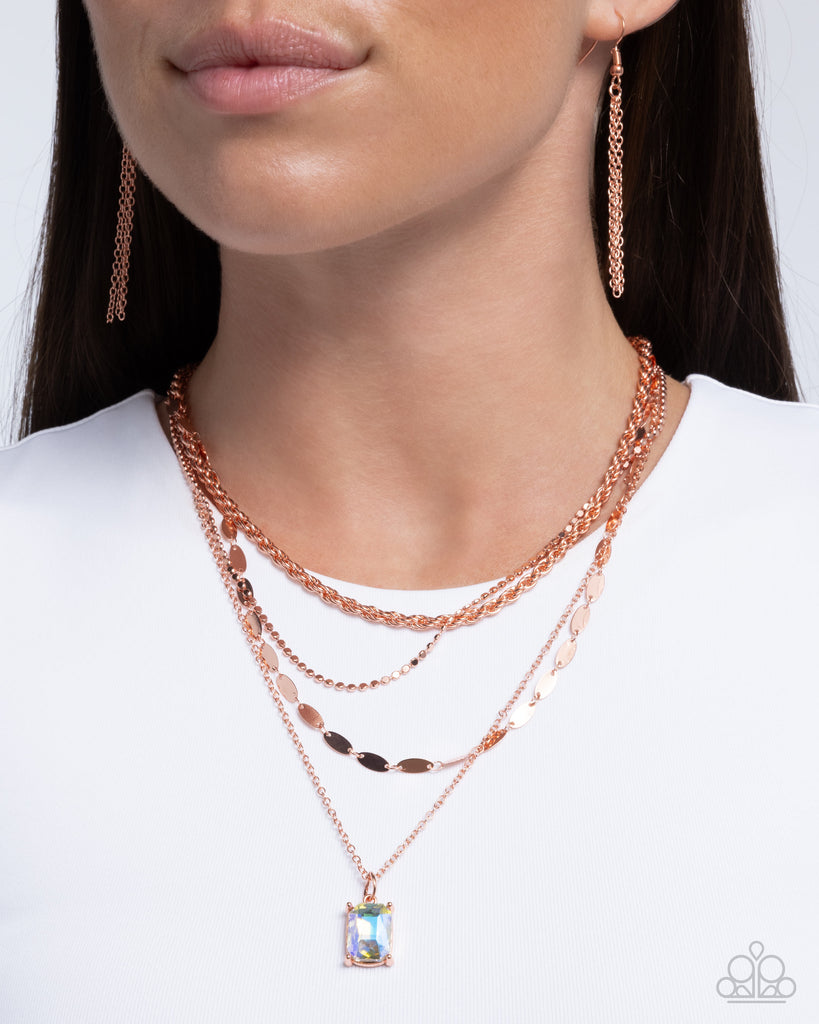 Partnership Promise - Copper Necklace-Paparazzi