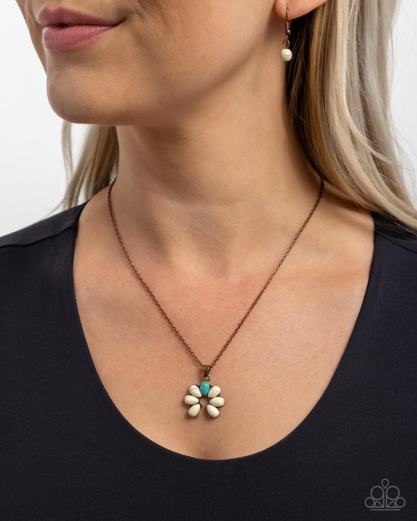 Highland Horseshoe - Vintage Copper Necklace-Paparazzi