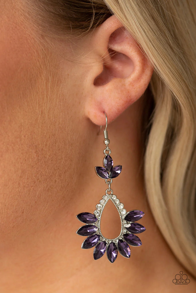 Extra Exquisite - Purple Earring-Paparazzi