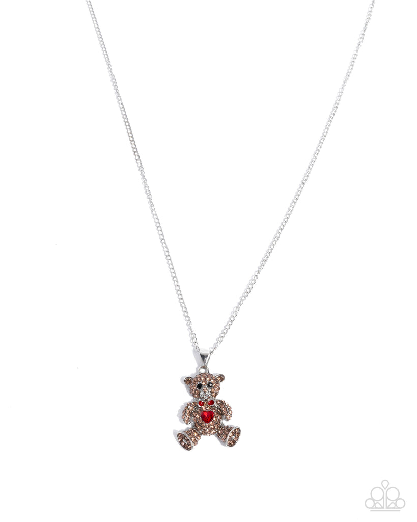 Twinkling Teddy - Multi Necklace-Paparazzi - The Sassy Sparkle