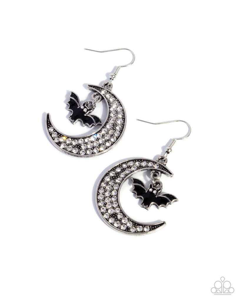 Handcrafted Halloween - Black Earring-Paparazzi - The Sassy Sparkle