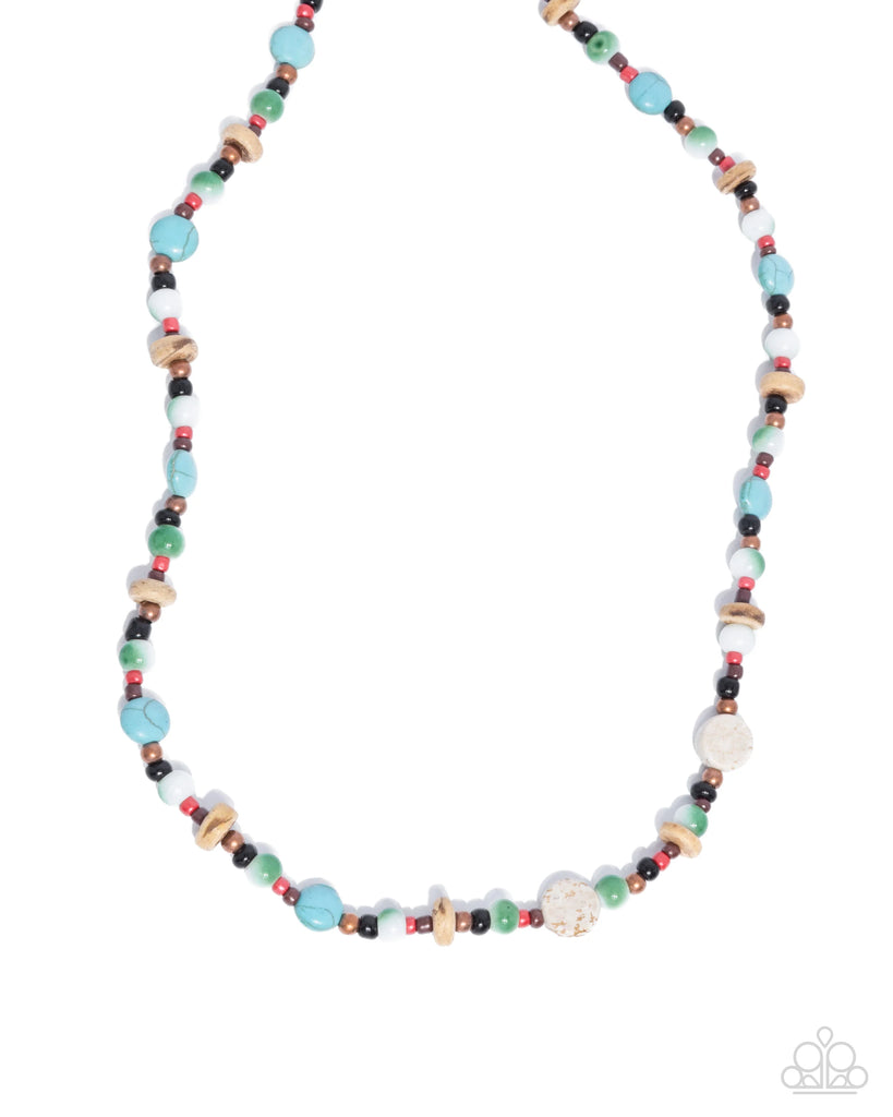 Urban Uniform - Multi Stone Urban Necklace-Paparazzi