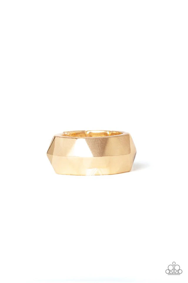 Industrial Mechanic - Gold Urban Ring-Paparazzi