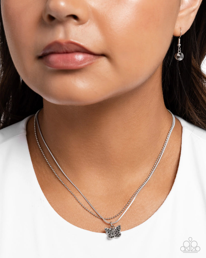 Adorable Ascension - Silver Necklace-Paparazzi