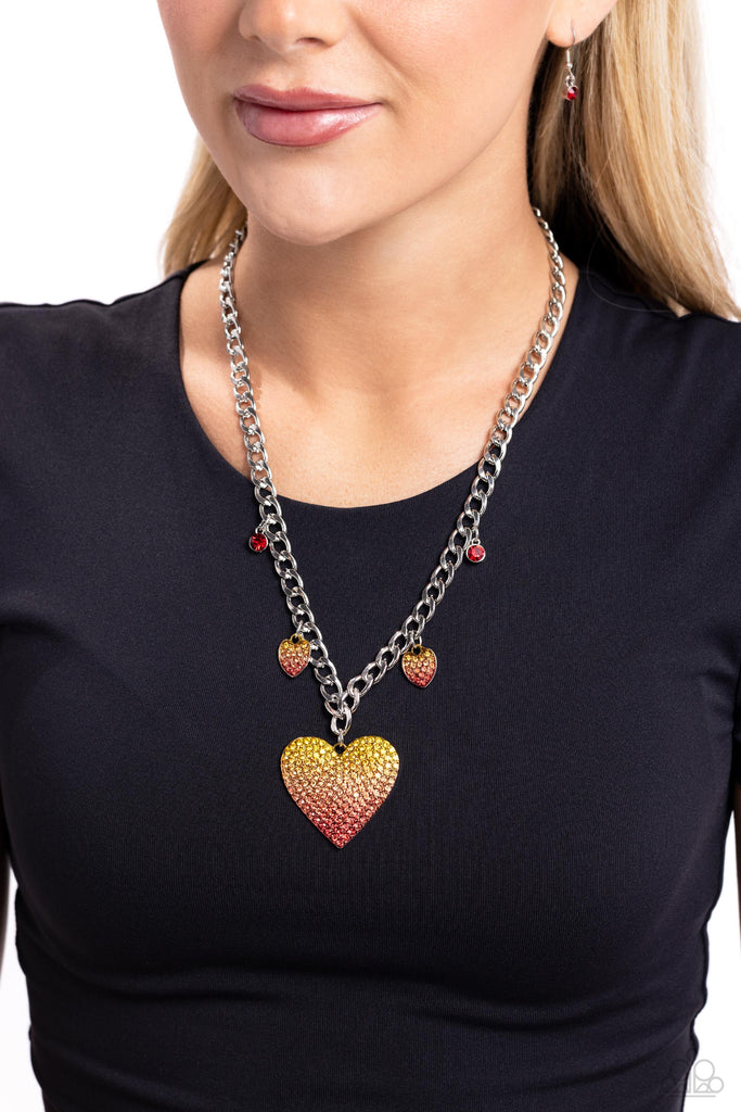 For the Most HEART - Red Necklace-Paparazzi