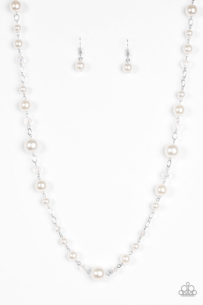 Make Your Own LUXE - White Pearl Necklace-Paparazzi - The Sassy Sparkle