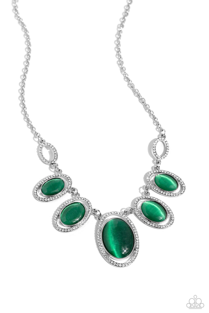 A BEAM Come True - Green Necklace-Paparazzi - The Sassy Sparkle