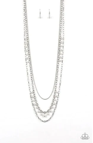 Pearl Pageant None - White Necklace-Paparazzi - The Sassy Sparkle