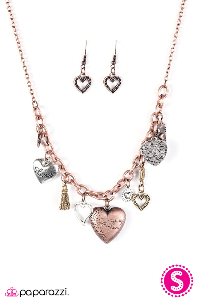 Heart of Wisdom - Multi Necklace-Paparazzi - The Sassy Sparkle