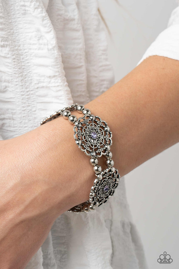 Ornamental Occasion - Purple Bracelet-Paparazzi