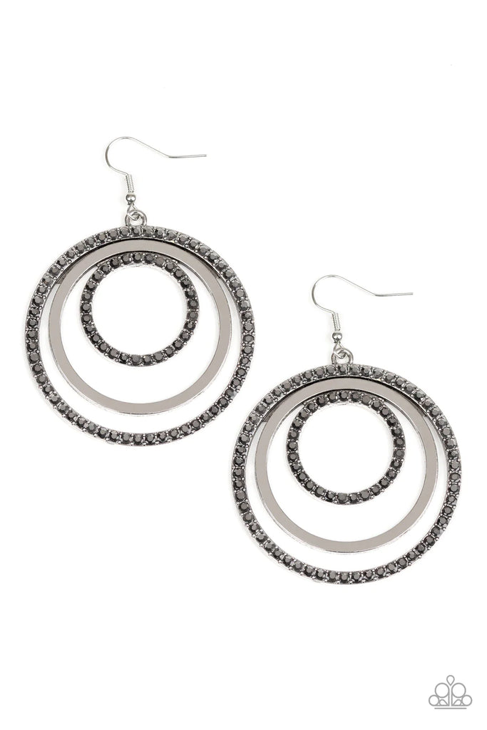 Rippling Refinement - Silver Earring-Paparazzi - The Sassy Sparkle