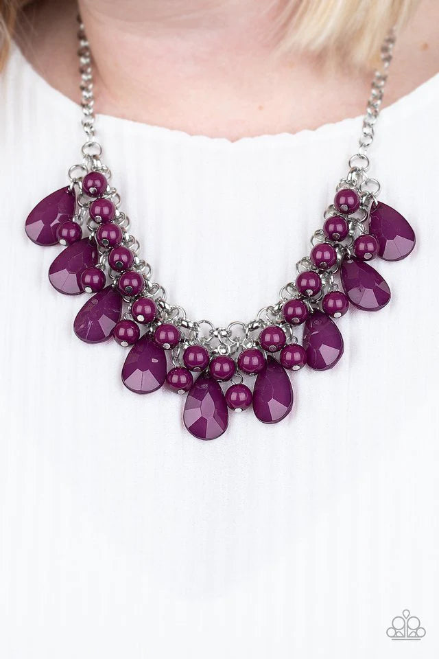 Endless Effervescence - Purple Necklace-Paparazzi - The Sassy Sparkle