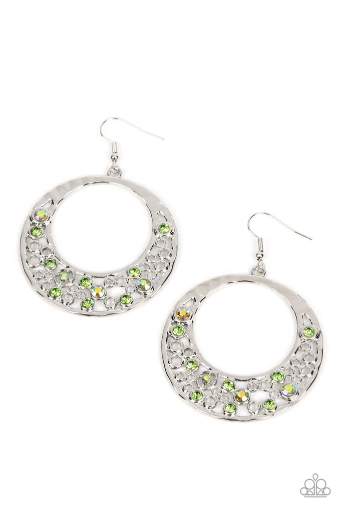 Enchanted Effervescence - Green Earring-Paparazzi