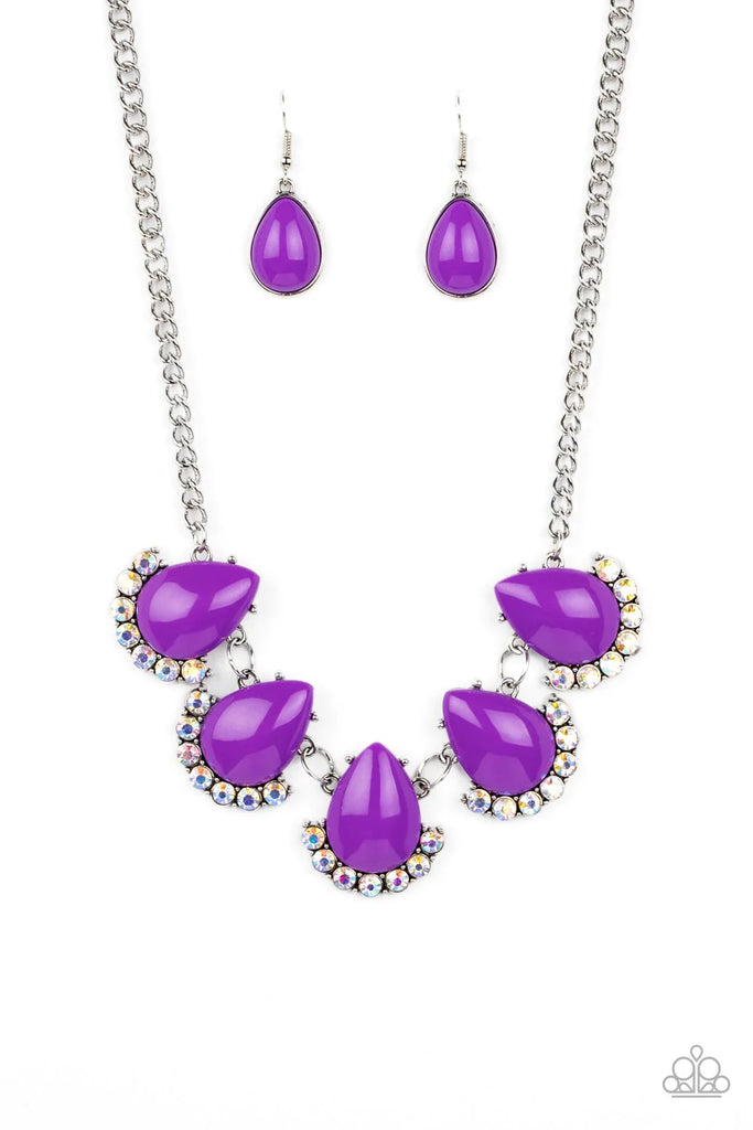 Ethereal Exaggerations - Purple Necklace-Paparazzi