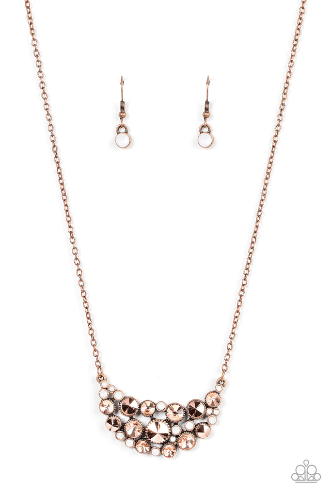 Effervescently Divine - Vintage Copper Necklace-Paparazzi - The Sassy Sparkle