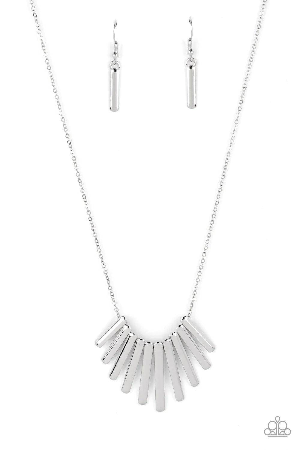 Leading MANE - Silver Necklace-Paparazzi