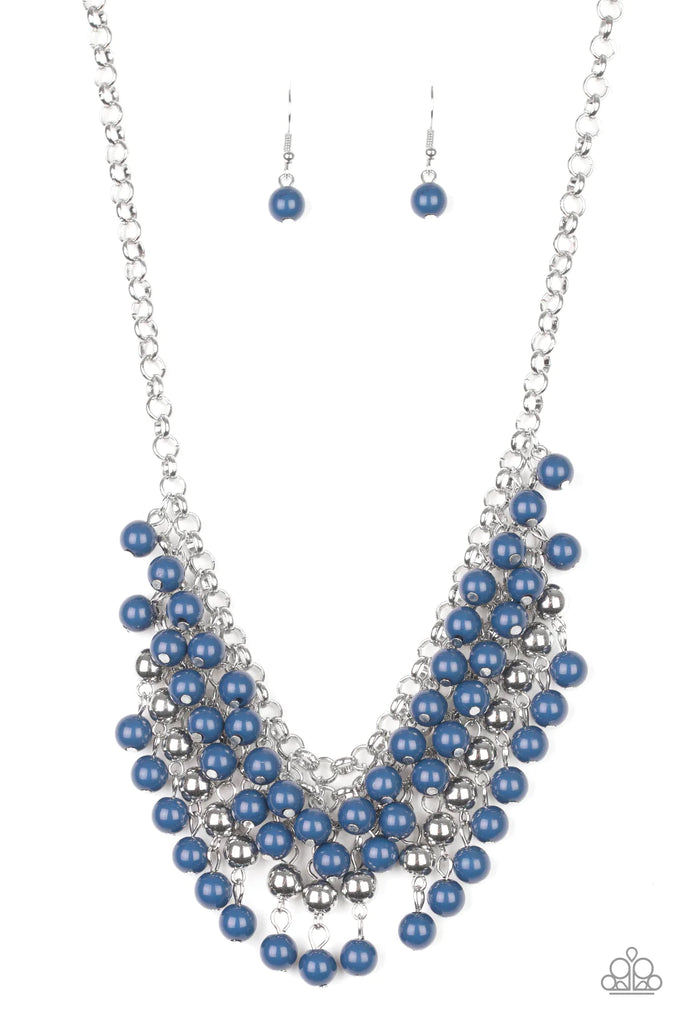 Jubilant Jingle - Blue Necklace-Paparazzi