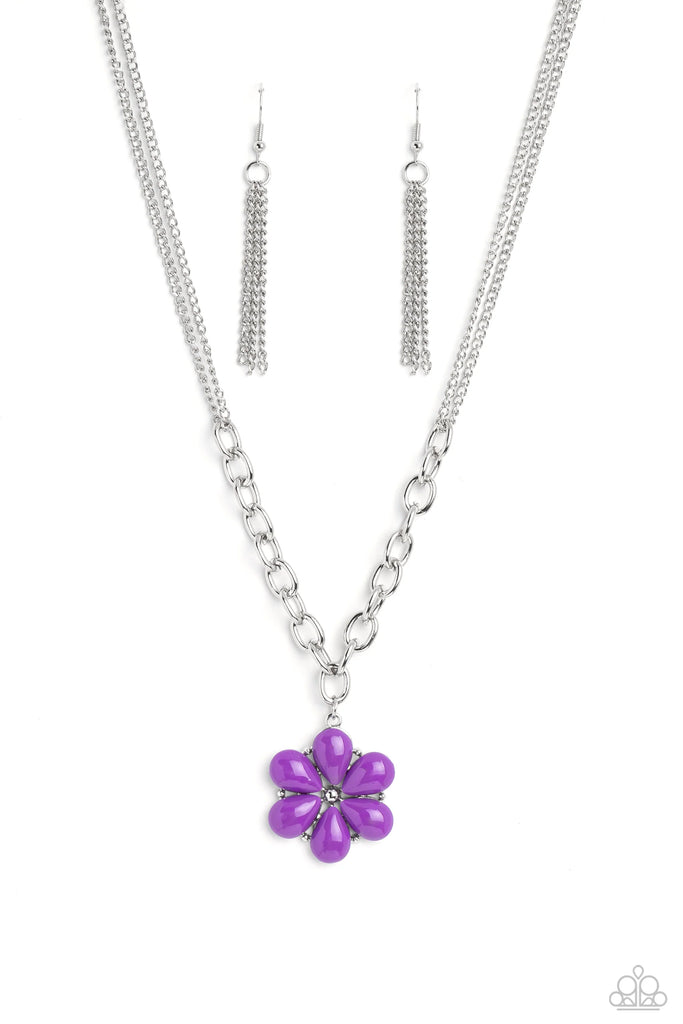 Dazzling Dahlia - Purple Necklace-Paparazzi