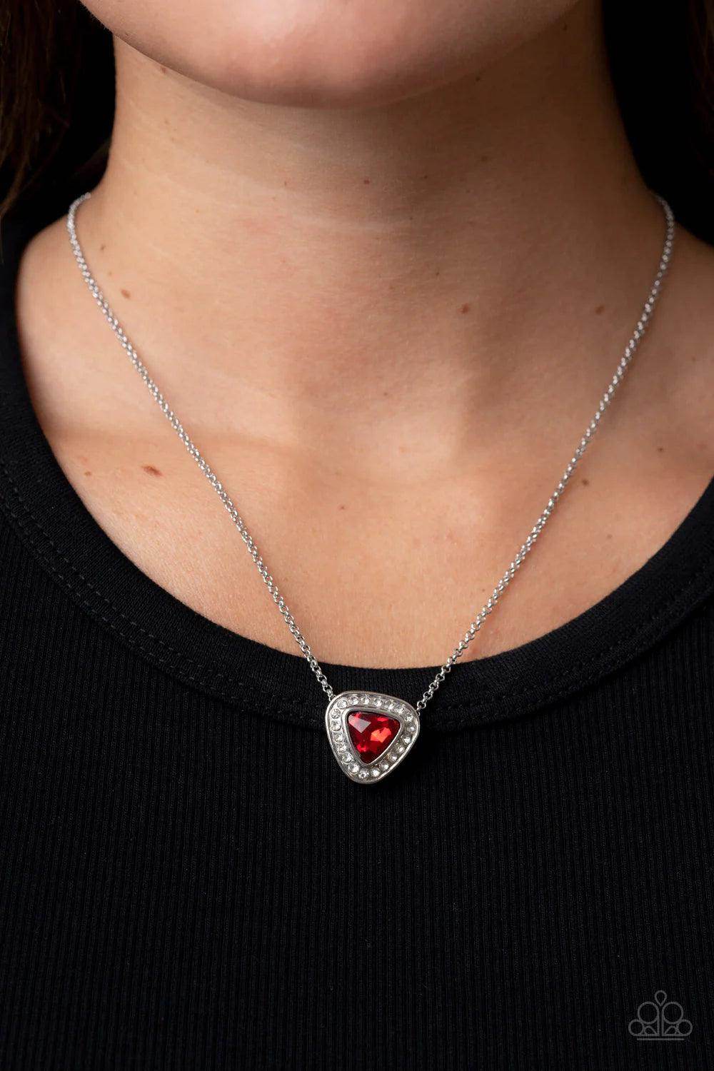 The Whole Package - Red Necklace-Paparazzi