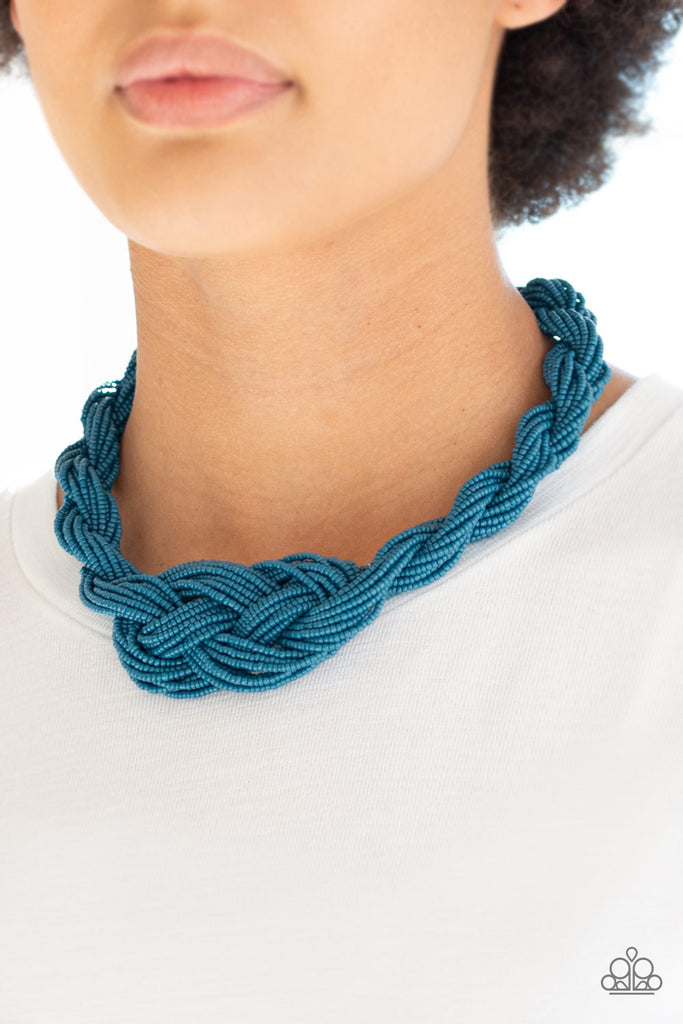 A Standing Ovation - Blue Necklace-Paparazzi
