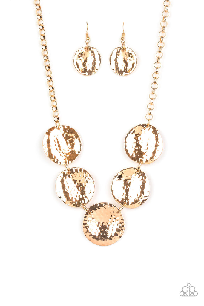 First Impressions-Gold Paparazzi Necklace - The Sassy Sparkle