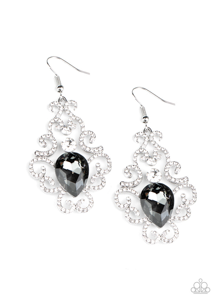 Happily Ever AFTERGLOW-Silver - Paparazzi Earring - The Sassy Sparkle