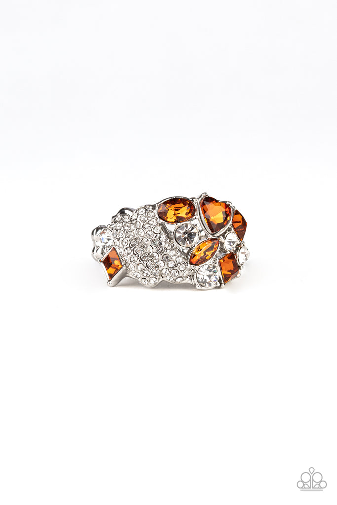 Sparkle Bust - Brown Ring-Paparazzi