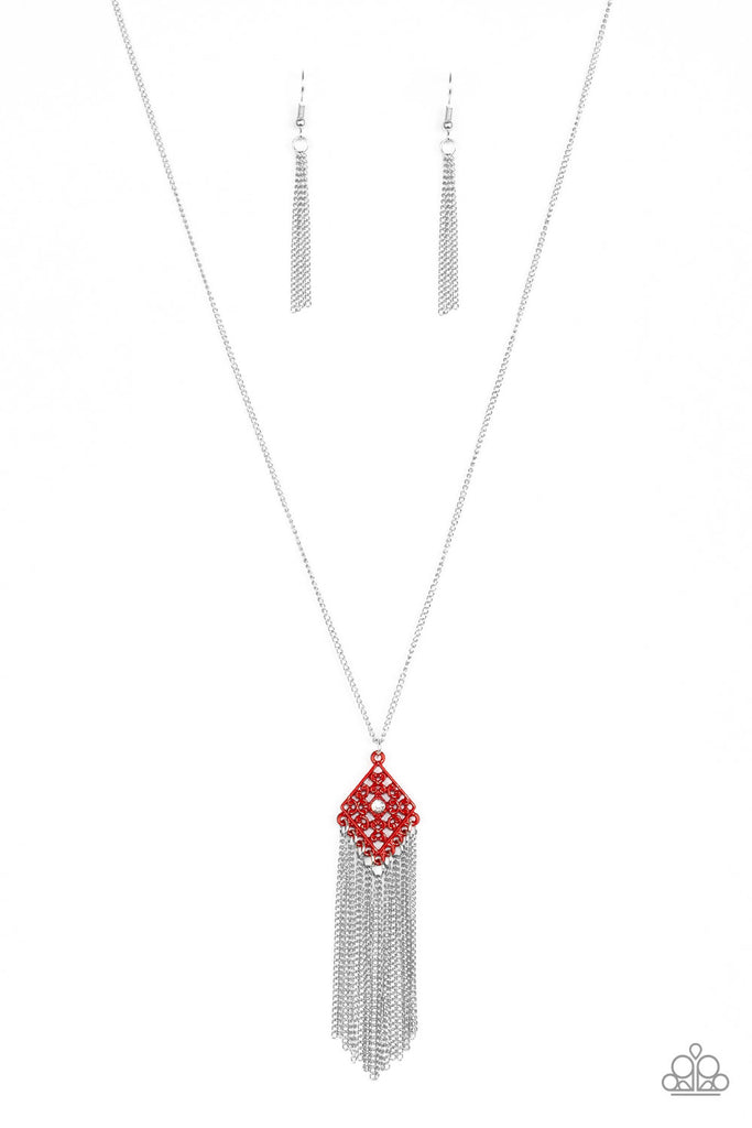 Color Me Capricious-Red Necklace-Paparazzi - The Sassy Sparkle