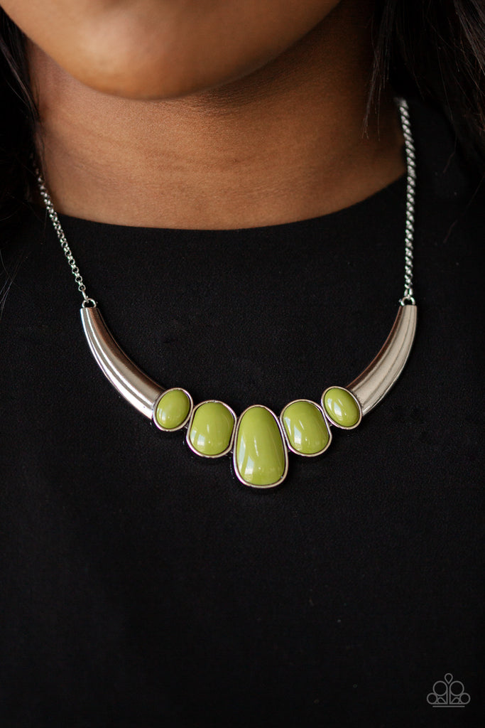 A BULL House - Green Necklace-Paparazzi
