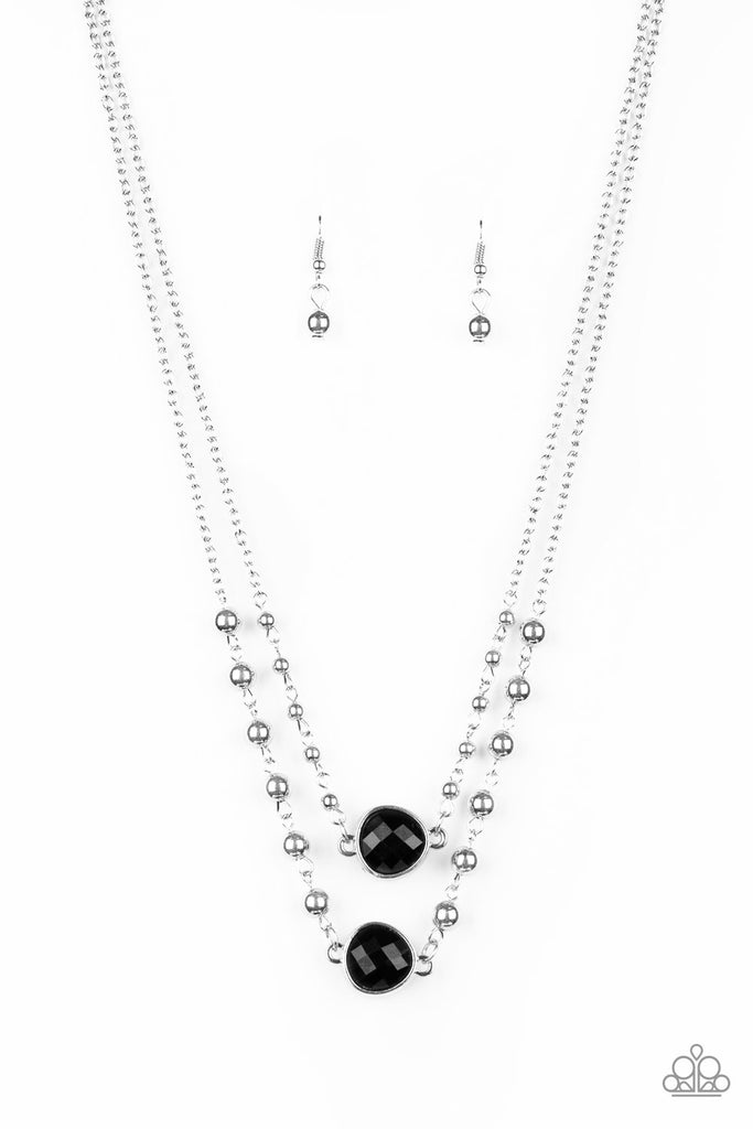 Paparazzi-Colorfully Charming-black necklace-short layered - The Sassy Sparkle