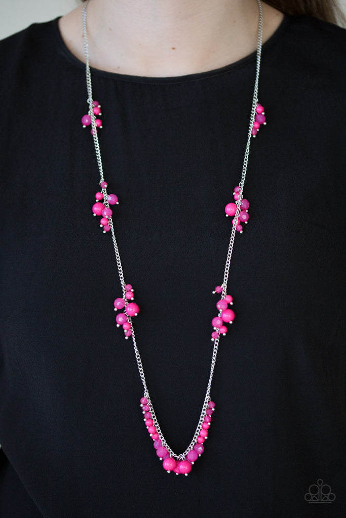 Paparazzi-Coral Reefs-Pink Necklace - The Sassy Sparkle