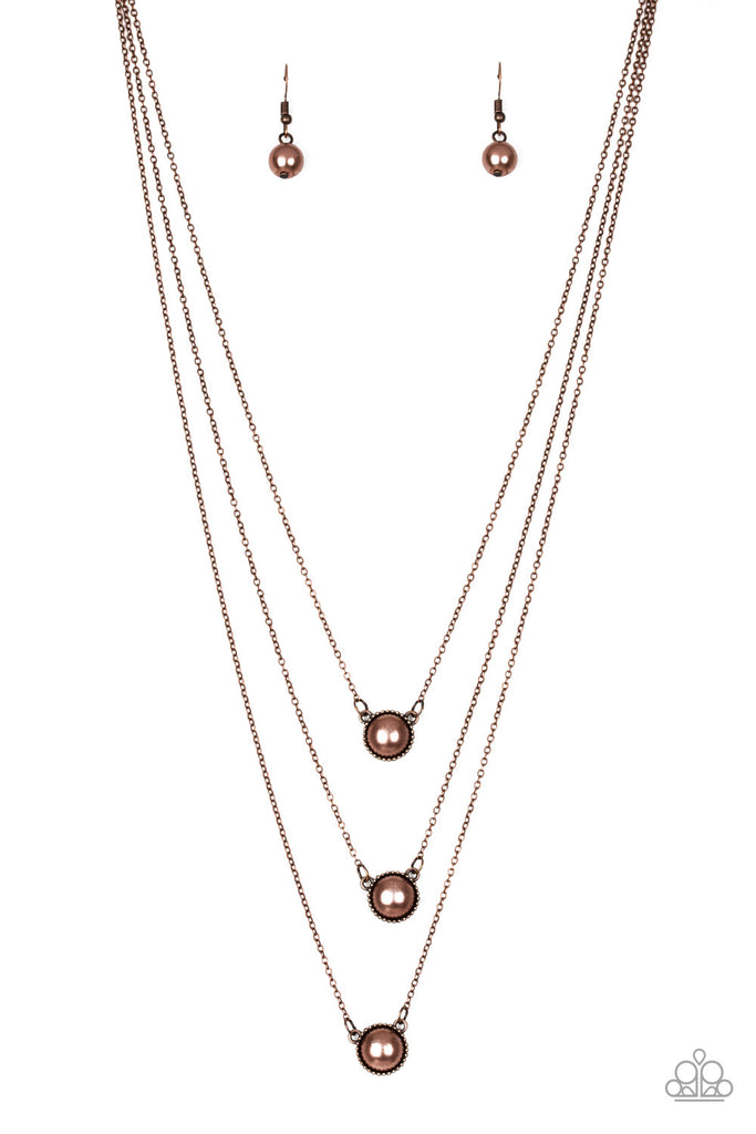 A Love For Luster - Copper Necklace-Paparazzi - The Sassy Sparkle