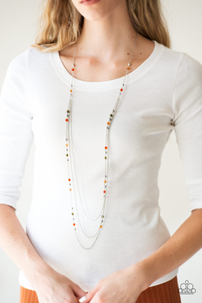 Colorful Cadence-Multicolor Necklace-Long-Layered-Paparazzi - The Sassy Sparkle