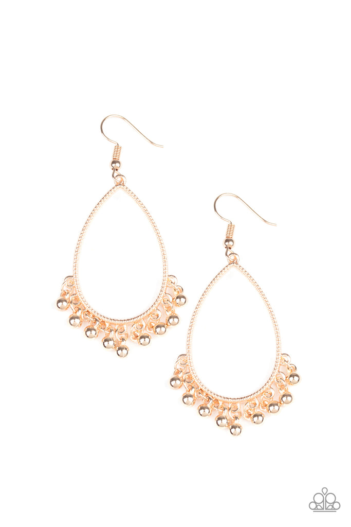 Country Charm-Rose Gold Earring-Paparazzi - The Sassy Sparkle