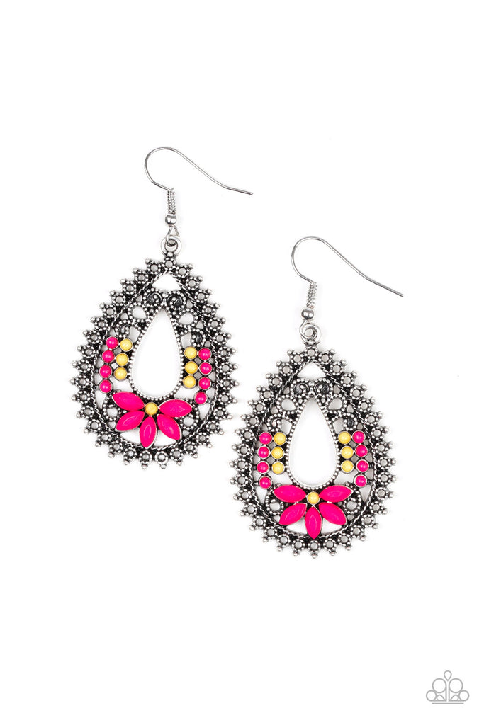 Atta-GALA-Pink Paparazzi Earrings - The Sassy Sparkle