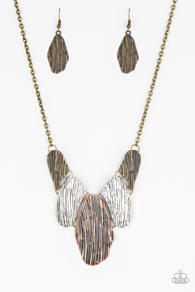 A New DISCovery-Multi Necklace-Mixed Metals-Paparazzi - The Sassy Sparkle