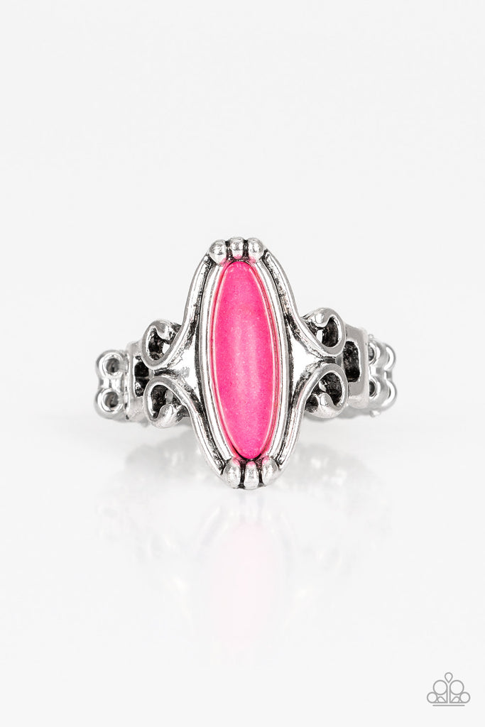 Paparazzi-Desert Canyons-pink stone ring-petite - The Sassy Sparkle