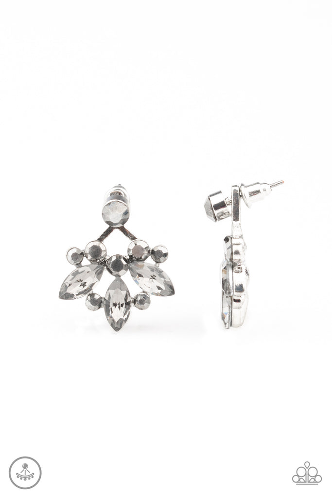 Paparazzi Crystal Constellations-Silver jacket earring - The Sassy Sparkle